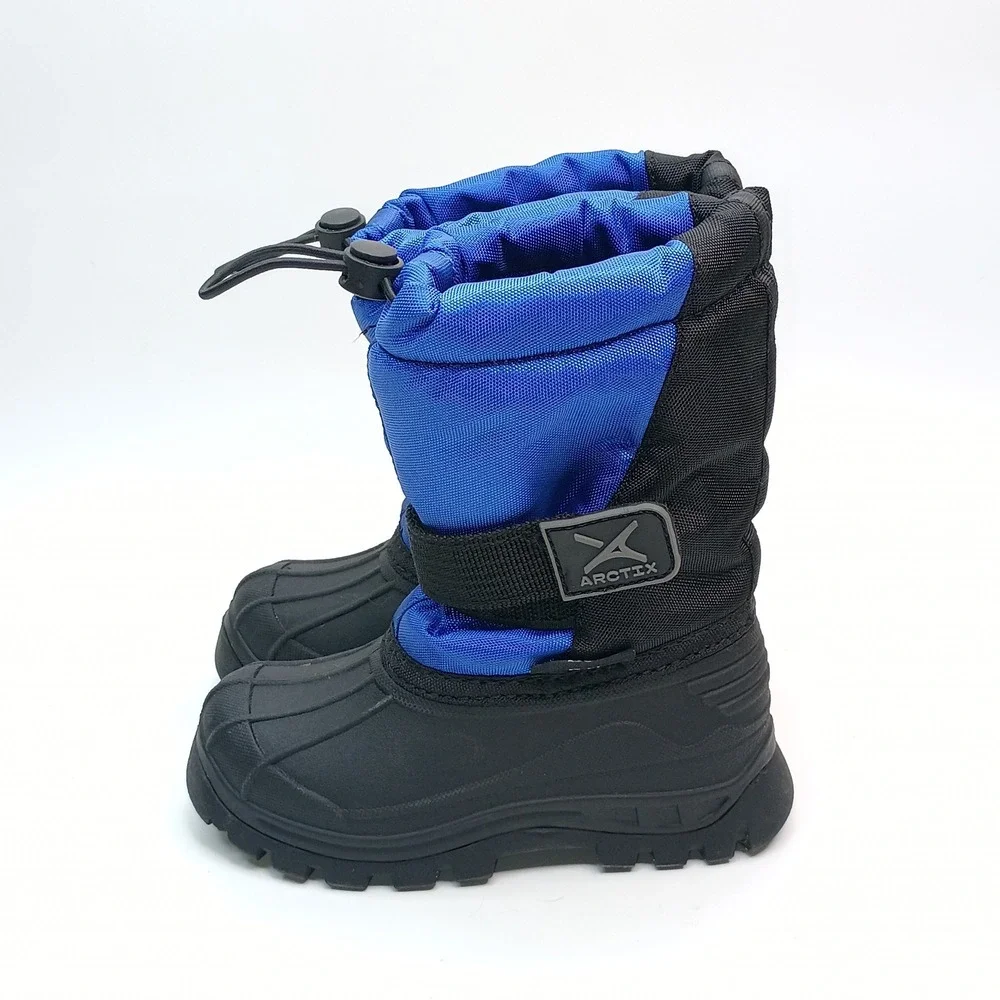 Arctix Powder Snow Boots Kids Size 8 Blue Black Waterproof Insulated 20302